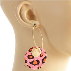 Metal Leopard Print Earring