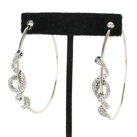 Rhinestone Snake Hoop