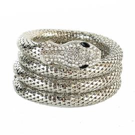 Rhinestone Wrap Around Snake Bracelet