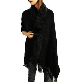 Fur Crochet Poncho