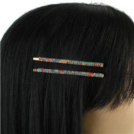 Rhinestone 2 Pcs Hair Pin