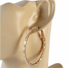 CZ Hoop Earring