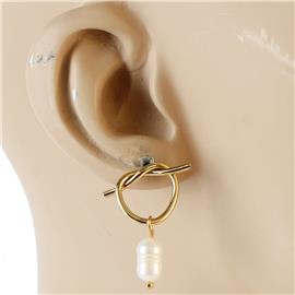 Knot Pearl Earring