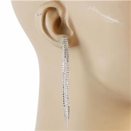 Rhinestones Long Earring