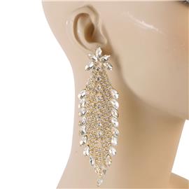 Crystal Casting Long Earring