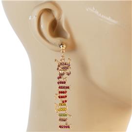 Metal Stones Baby Girl Earring