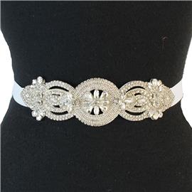 Crystal Casting Ribbon Belt