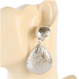 Metal Tear Clip-On Earring