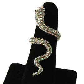 Fashion Rhinestone Snake Ring