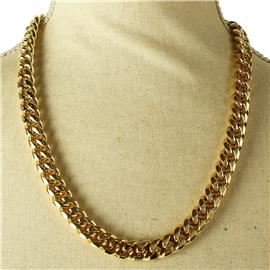 ""22" Stainless Steel Cuban Necklace "