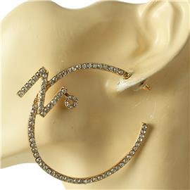 Crystal Hoop Earring