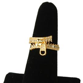 ""7" CZ Zipper Ring "