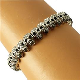 Crystal Skull Stretch Bracelet