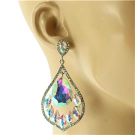 Crystal Teardrop Chandelier Earring