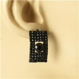 Rhinestones Rectangle Earring