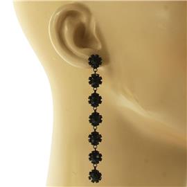 Rhinestones Long Earring