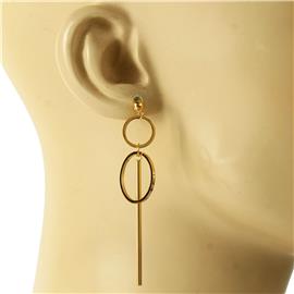 Stainless Steel Dangling Bar Earring