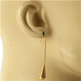 Stainless Steel Bar Tear Earring