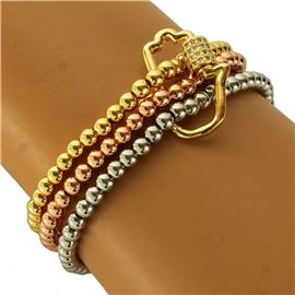 Stainless Steel Multilayereds Hamsa Bracelet