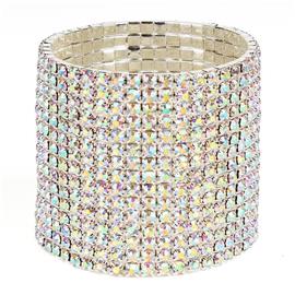 Rhinestone 15 Line Bracelet