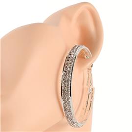 Rhinestone Hoop Earring