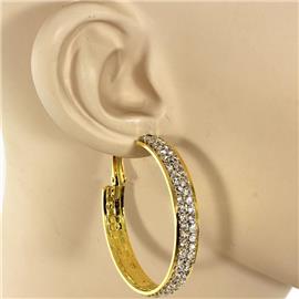 Rhinestone Hoop Earring