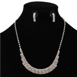 JR Rhinestones Necklace Set