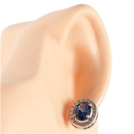 CZ Oval Earring