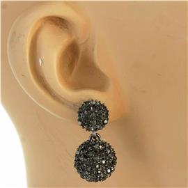 Rhinestones Ball Earring