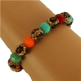 10mm Stones Ball Strech Bracelet