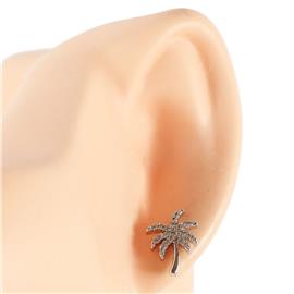 CZ Tree Stud Earring