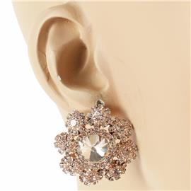 Stones Flower Stud Earring