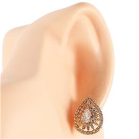 Cubic Zirconia Tear Earring