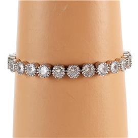 5mm Cubic Zirconia Round Bracelet