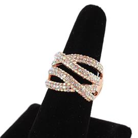 Fashion Swirl Stones Stretch Ring