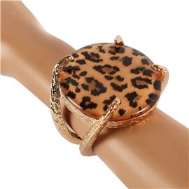 Fashion Round Animal Print Bangle