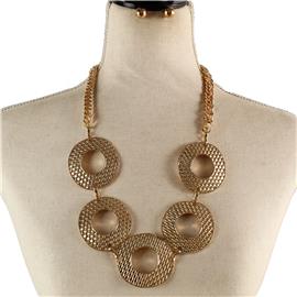 Metal Chain Necklace Set