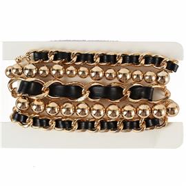 5 Layerds Pearl Stretch Bracelet