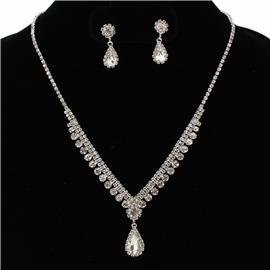 Rhinestones Necklace Set