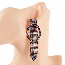 Rhinestones Dangle Earring