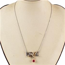 Breast Cancer Awareness Necklace