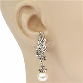 Pearl Wings Earring