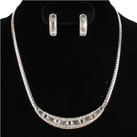 Rhinestone Necklace Set