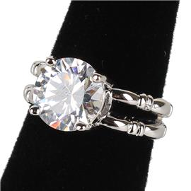 CZ Split Diamond Ring Size 7