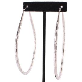 Metal Tear Hoop Earring