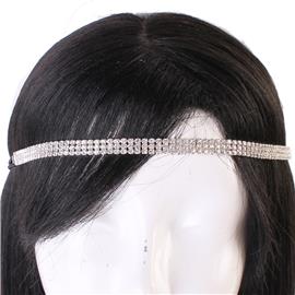 Rhinestones Casting Three Lines Hair-Band