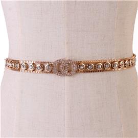 Stones Metal Round Belt