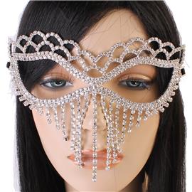 Rhinestone Fringe Mask