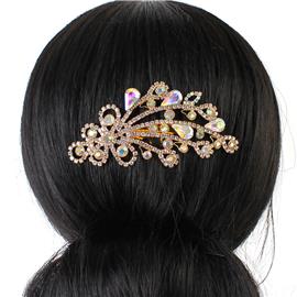 Rhinestones Tear-Butterfly Hair-Comb