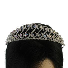 Rhinestones Swirl Tiara